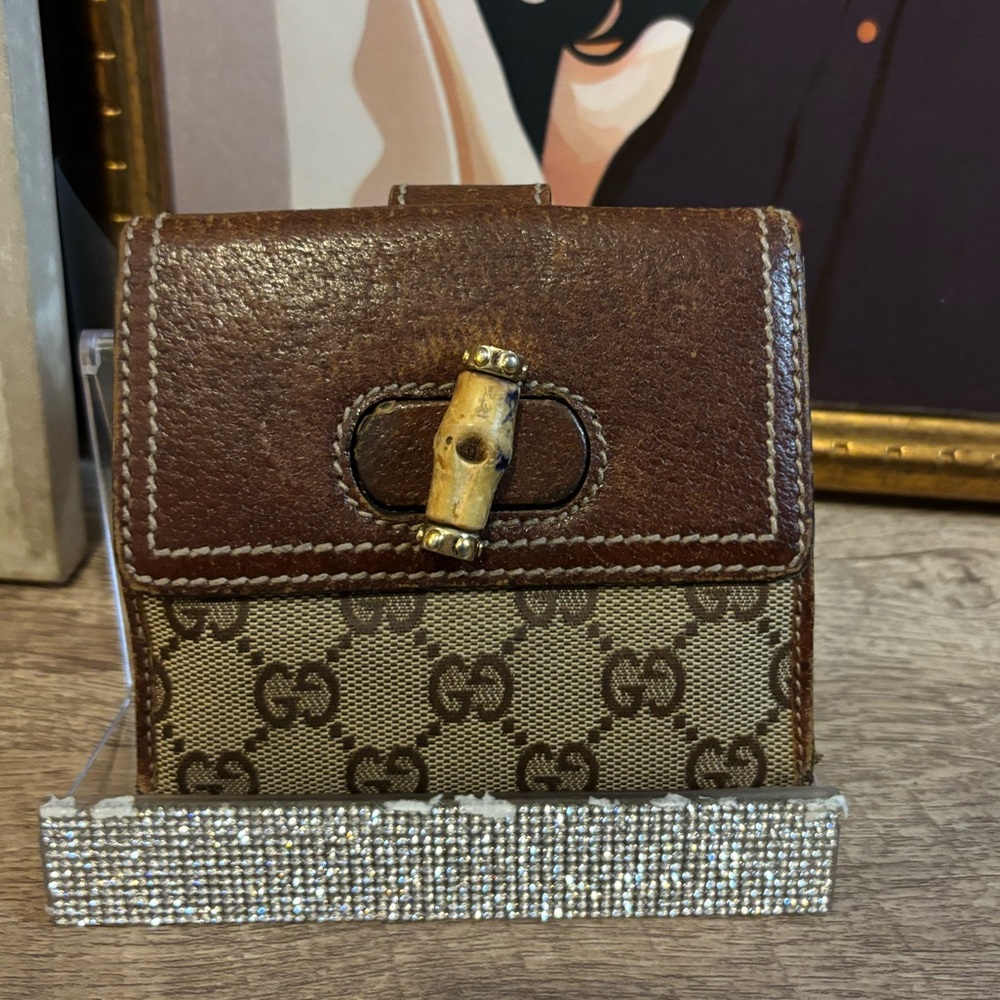 Gucci Bamboo Vintage compact  wallet